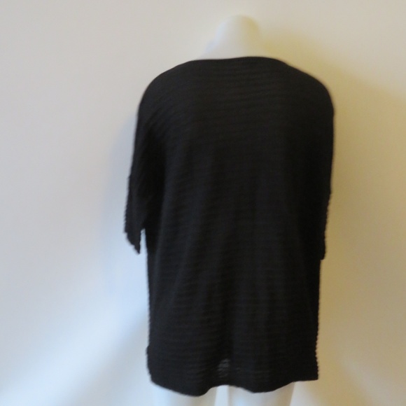 BELA NYC BLACK SHEER BLOUSE TOP SZ 2* - Picture 6 of 7